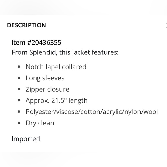 Splendid Tamara Herringbone Moto - Picture 3 of 8